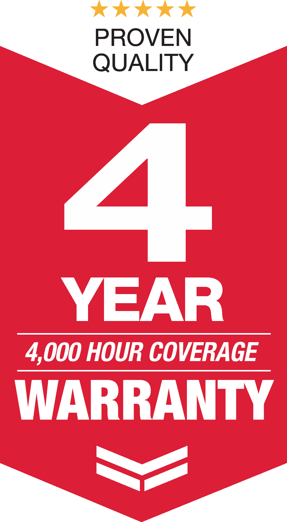4 year warranty